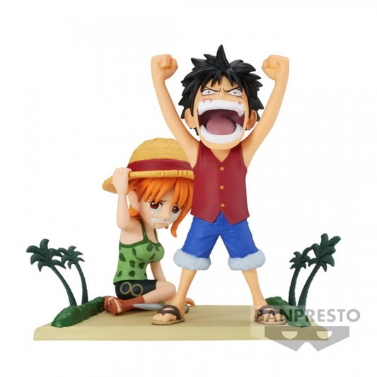 ONE PIECE - WORLD COLLECTABLE FIGURE LOG STORIES - MONKEY D. LUFFY & NAMI