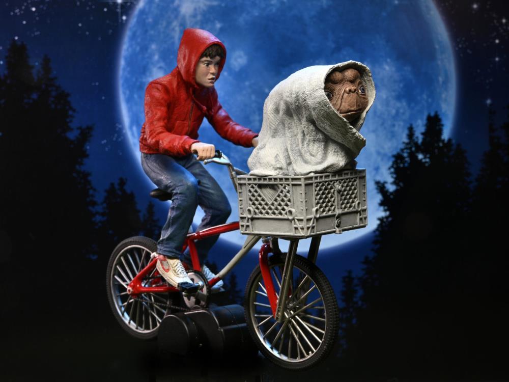 E.T. 40th Anniversary Elliot & E.T. on Bicycle 7" Scale Figure