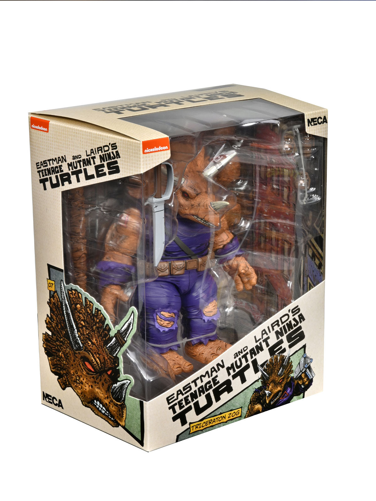 TMNT MIRAGE COMICS Triceraton ZOG 7" ACTION FIGURE, NECA