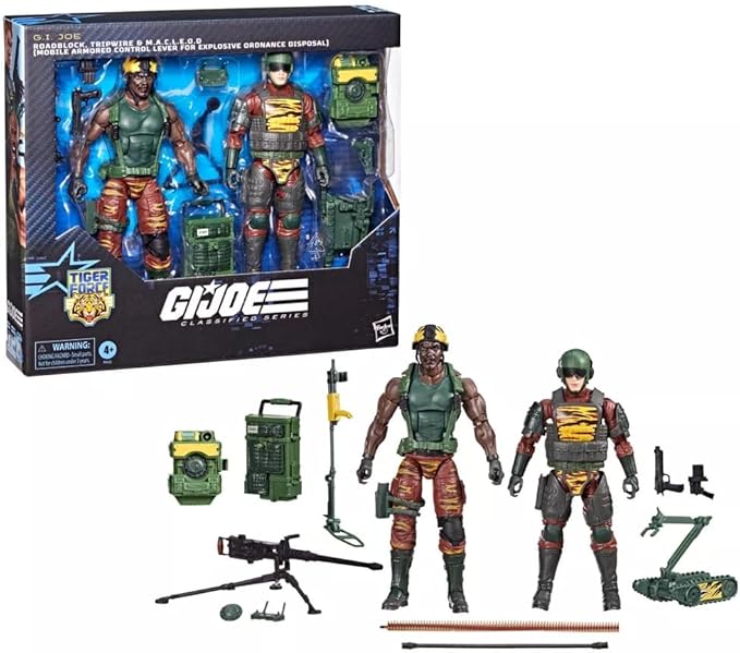 G.I. Joe Tiger Force Roadblock, Tripwire, and M.A.C.L.E.O.D. Action Figure Set