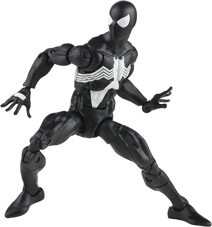 Marvel Legends Series Spider-Man 6-inch Symbiote Spider-Man Action Figure Toy, includes 4 Accessories: 4 Alternate Hands