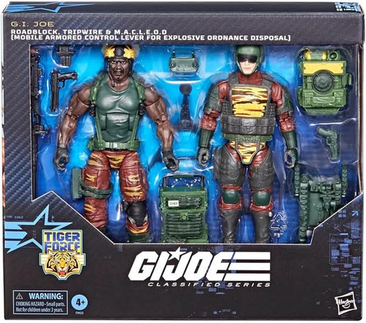 G.I. Joe Tiger Force Roadblock, Tripwire, and M.A.C.L.E.O.D. Action Figure Set