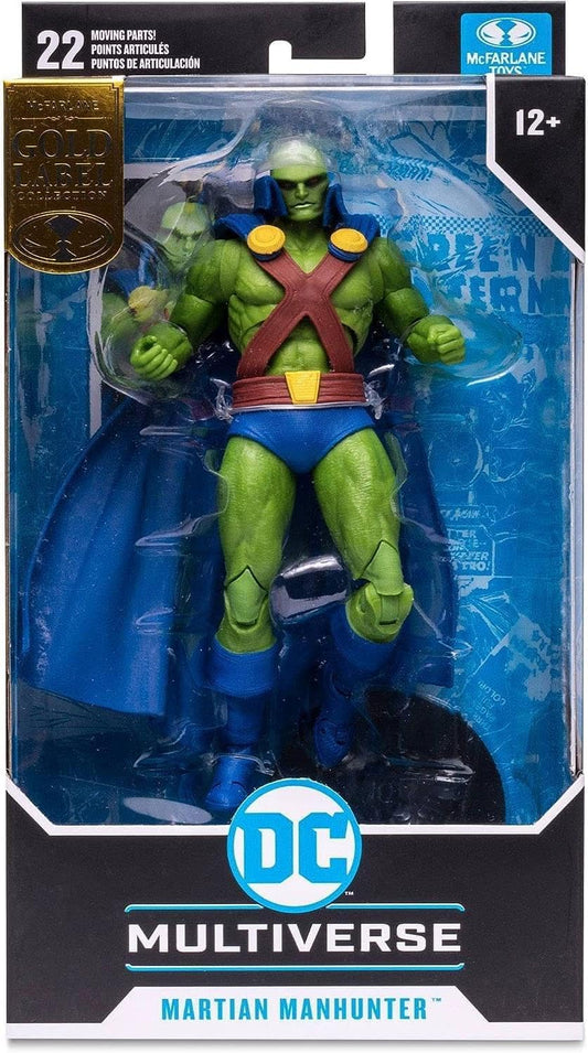 DC Comics TM15253 DC Multiverse 7 Inch Collectible McFarlane Figure-Martian Manhunter Variant (Gold Label), Multicolor