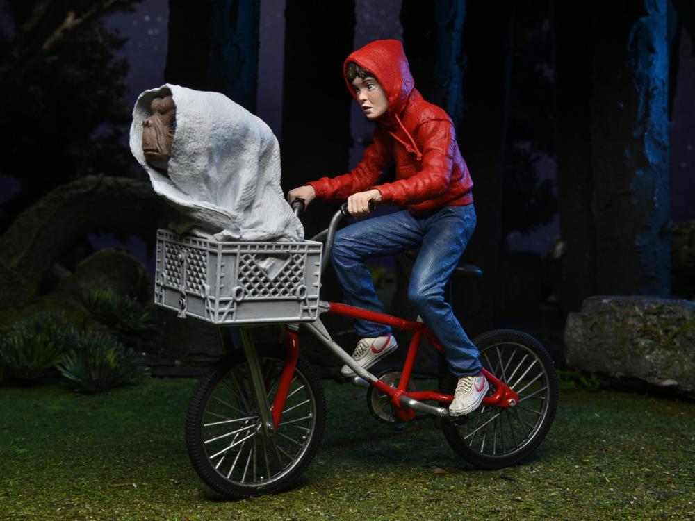 E.T. 40th Anniversary Elliot & E.T. on Bicycle 7" Scale Figure