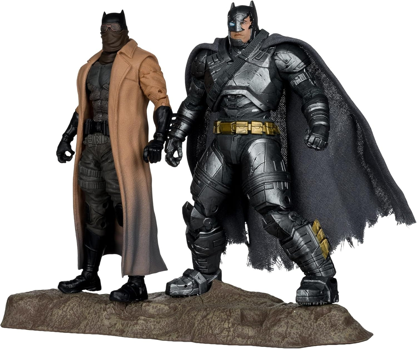 McFarlane DC Multiverse Batman (Knightmare) & Batman (Armor Suit) (Batman v Superman) 7in Figure Collector Edition 2pk #2 Gold Label