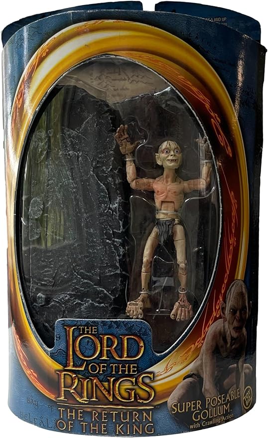 SUPER POSEABLE GOLLUM with Crawling Action from THE LORD OF THE RINGS: THE RETURN OF THE KING Action Figure by Toy Biz