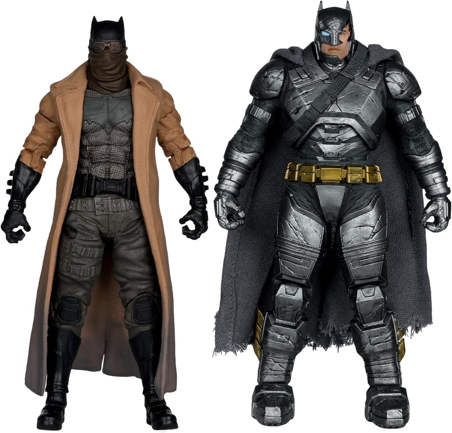 McFarlane DC Multiverse Batman (Knightmare) & Batman (Armor Suit) (Batman v Superman) 7in Figure Collector Edition 2pk #2 Gold Label