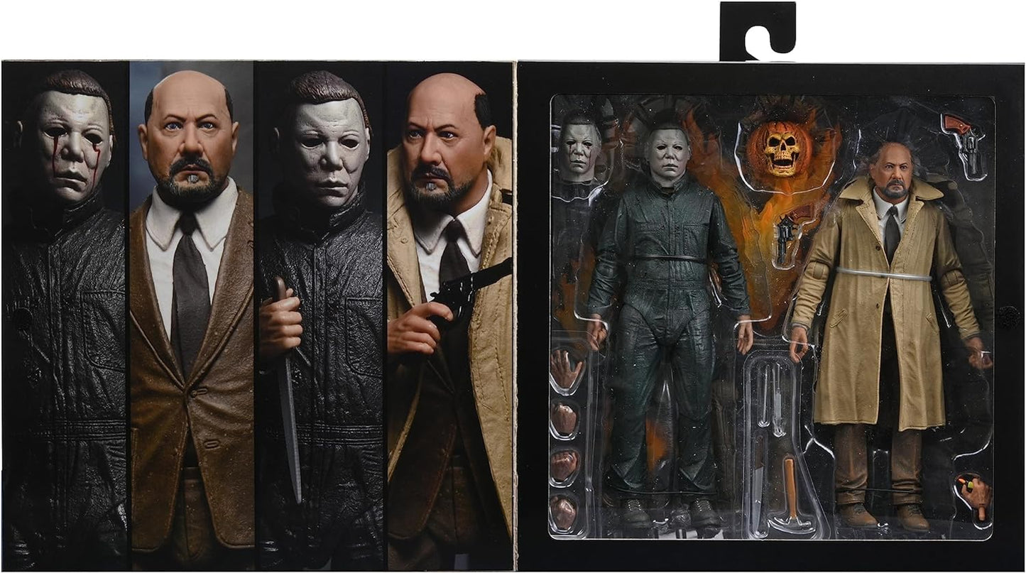 Ultimate Michael Myers & Dr Loomis - 7" Scale Action Figures - Halloween 2 - NECA