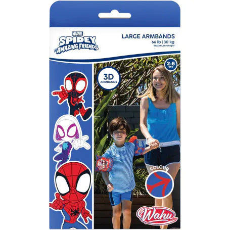 Wahu Spidey Armbands Large 2-6 yrs Max Weight 30kg