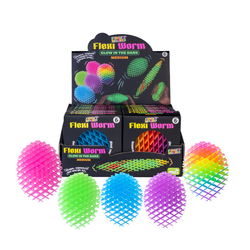 Glow in the Dark Medium Flexi Worm