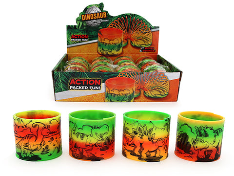 SPRINGS – 76MM PLASTIC DINOSAUR DESIGN