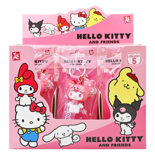 HELLO KITTY - Keychain w/hand strap - Sakura PDQ- Assorted