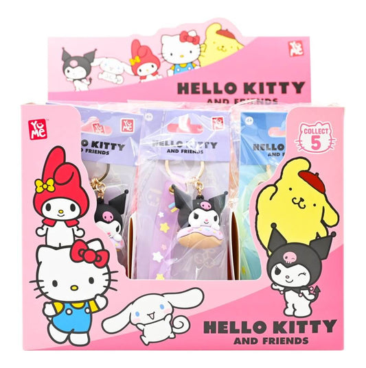 HELLO KITTY - Keychain w/hand strap - Donuts PDQ- Assortment