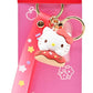 HELLO KITTY - Keychain w/hand strap - Donuts PDQ- Assortment