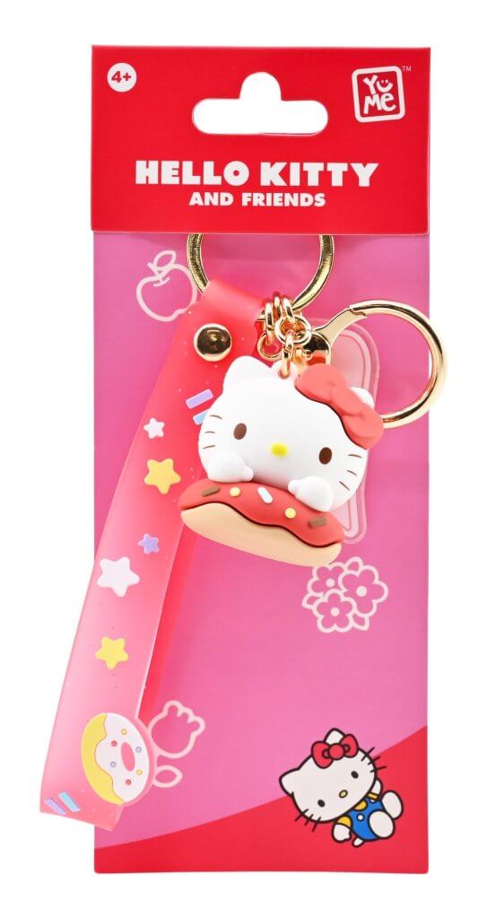 HELLO KITTY - Keychain w/hand strap - Donuts PDQ- Assortment