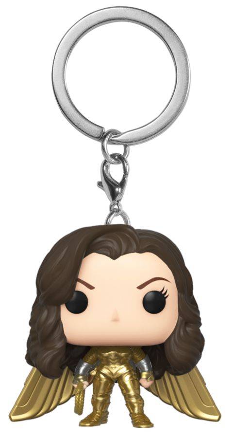 Wonder Woman 2: WW84 - Wonder Woman Gold No Helmet Pocket Pop! Keychain