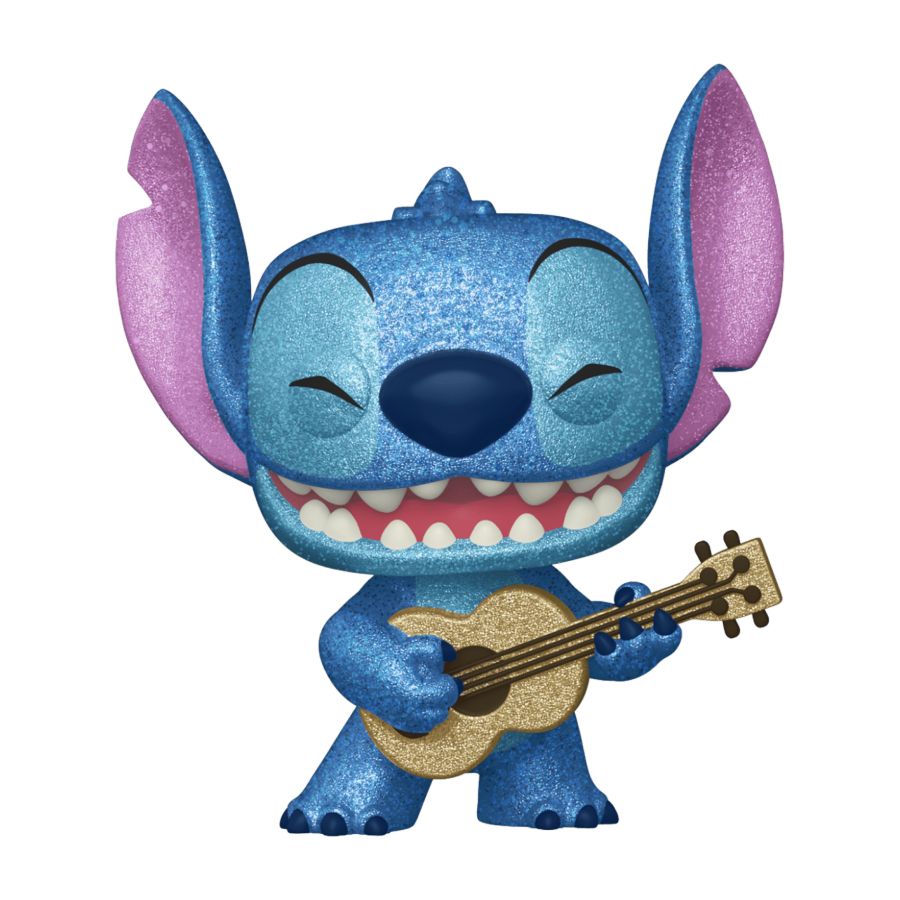 Lilo & Stitch - Stitch with Ukelele Diamond Glitter US Exclusive Pop! Vinyl [RS]