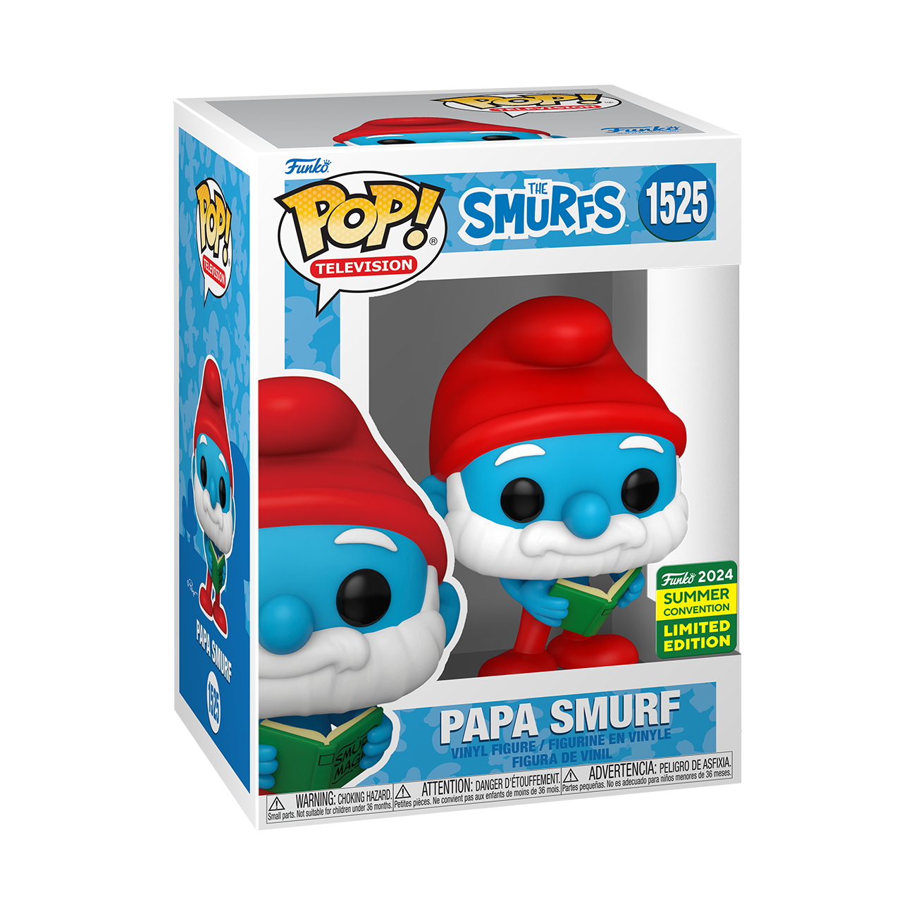 FUNKO 2024 Summer Convention Limited Edition - Smurfs - Papa Smurf Pop