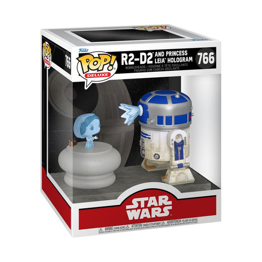 Star Wars - R2D2 with Leia Hologram Pop! Deluxe