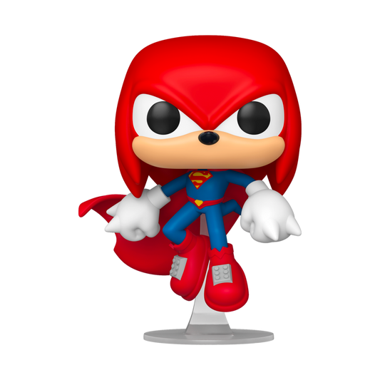 Justice League X Sonic the Hedgehog - Knuckles as Superman Pop! Vinyl