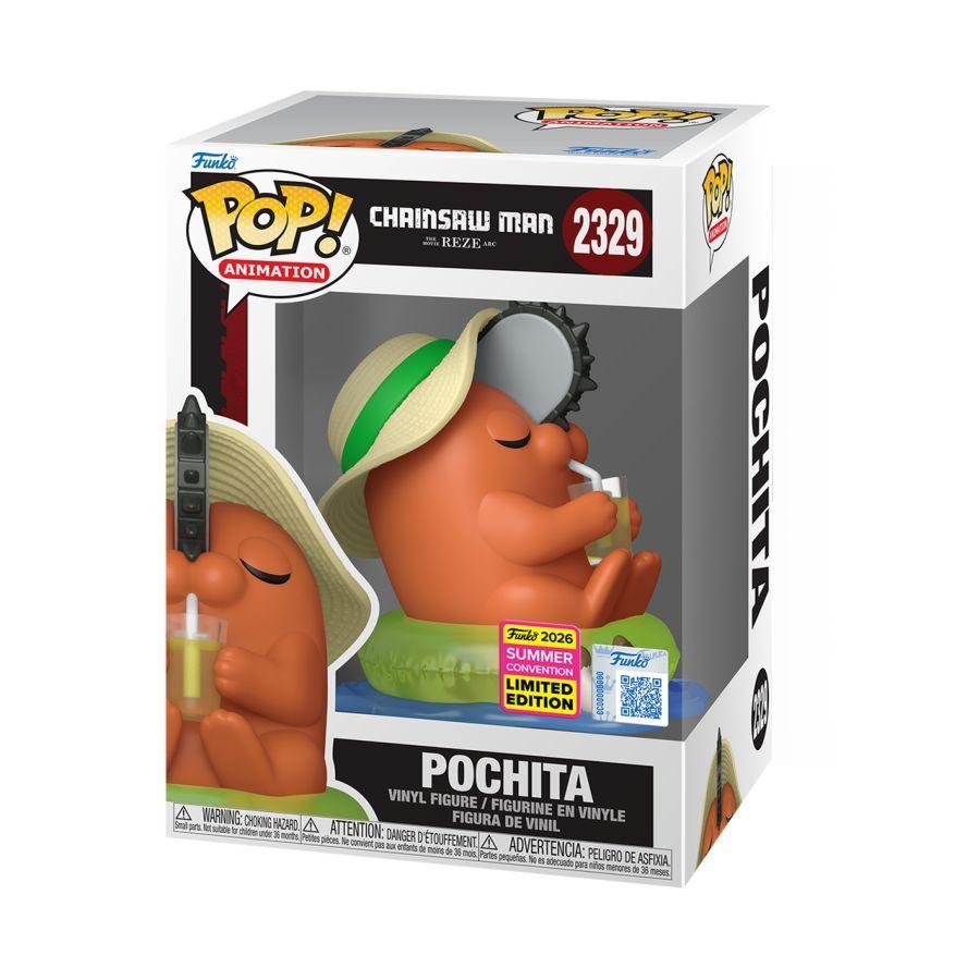 Chainsaw Man – Pochita (on Floaty) SDCC Exclusive Pop! Vinyl