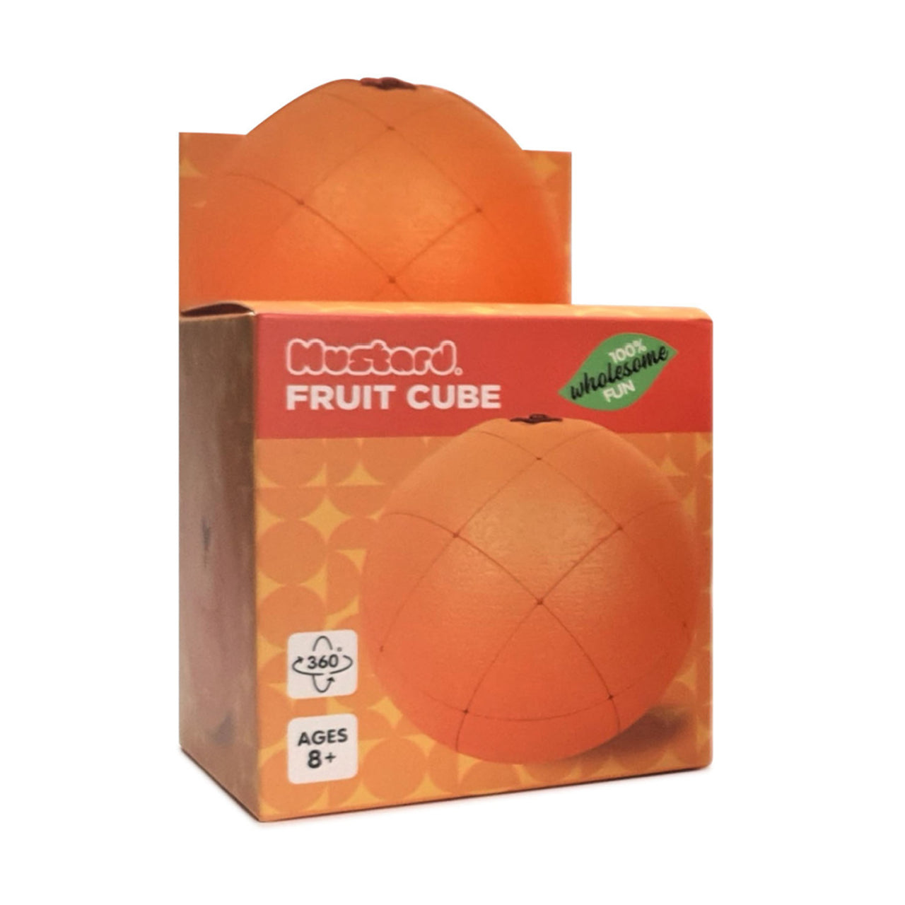 Mustard Orange Fruit Cube Puzzle