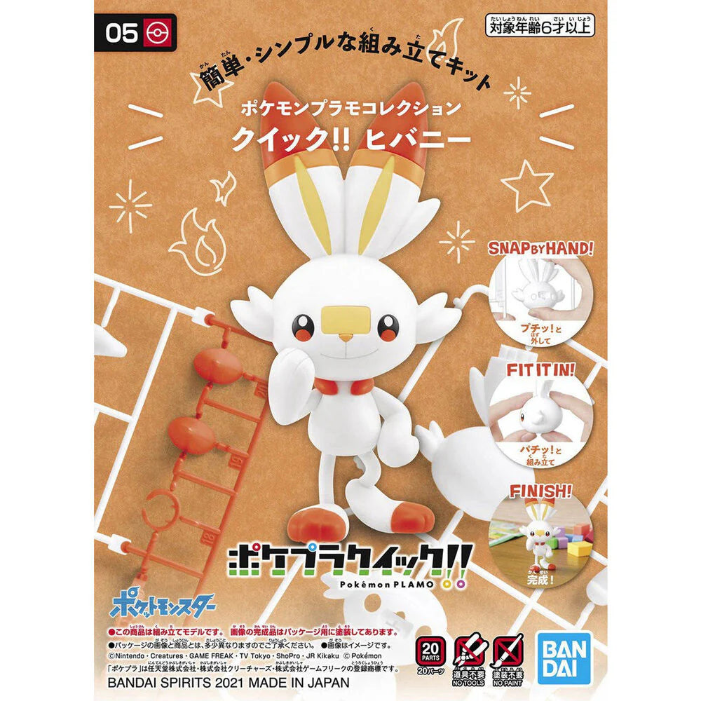 POKEMON MODEL KIT QUICK!! 05 SCORBUNNY