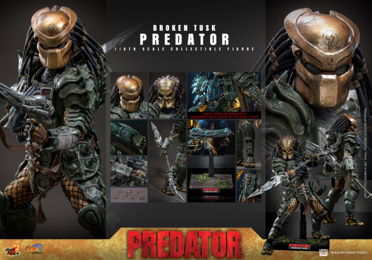 **Pre-Order** Predator - Broken Tusk Predator 1:6 Scale Collectable Action Figure