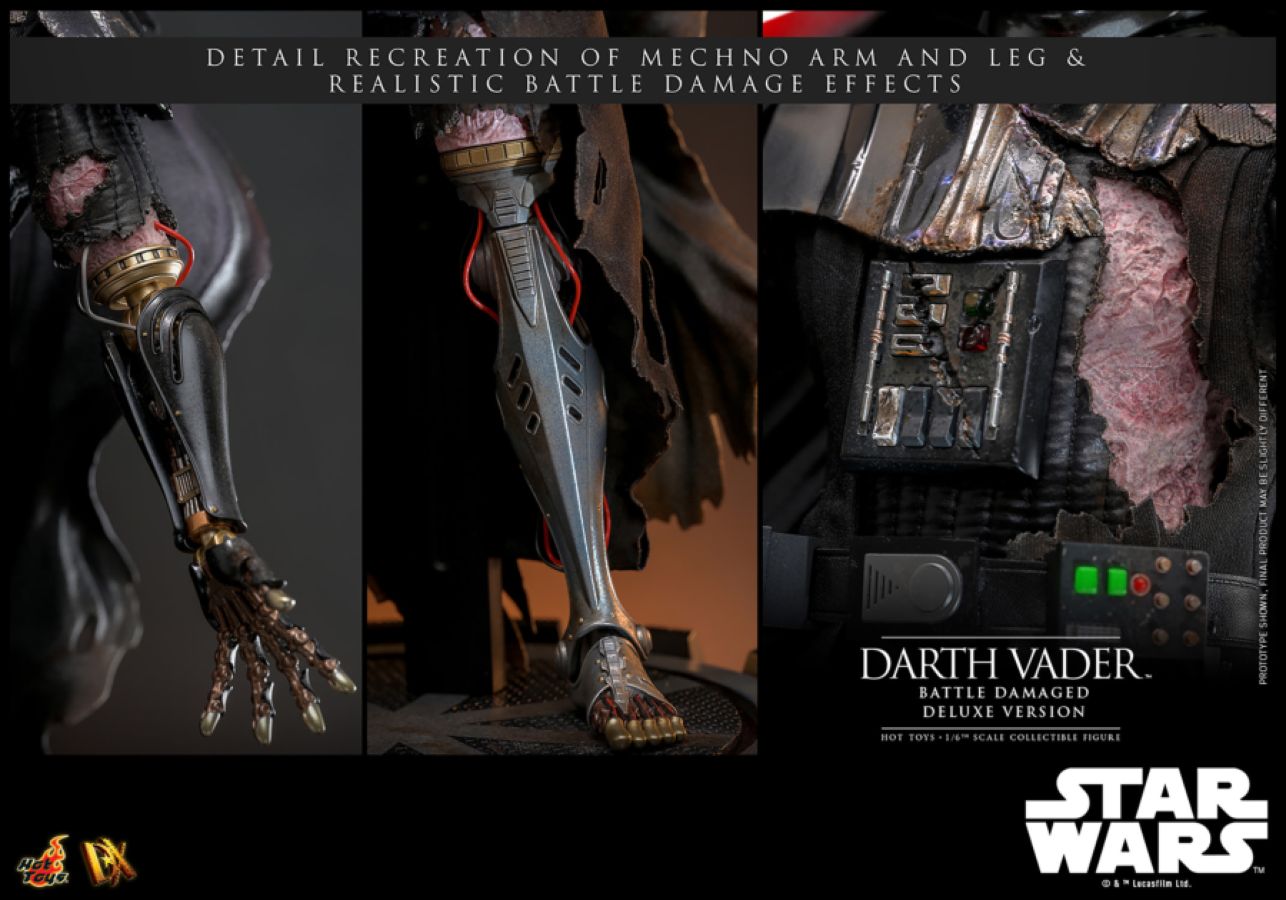 **Pre-order** Star Wars - Darth Vader (Battle Damaged) Deluxe 1:6 Scale Collectable Action Figure