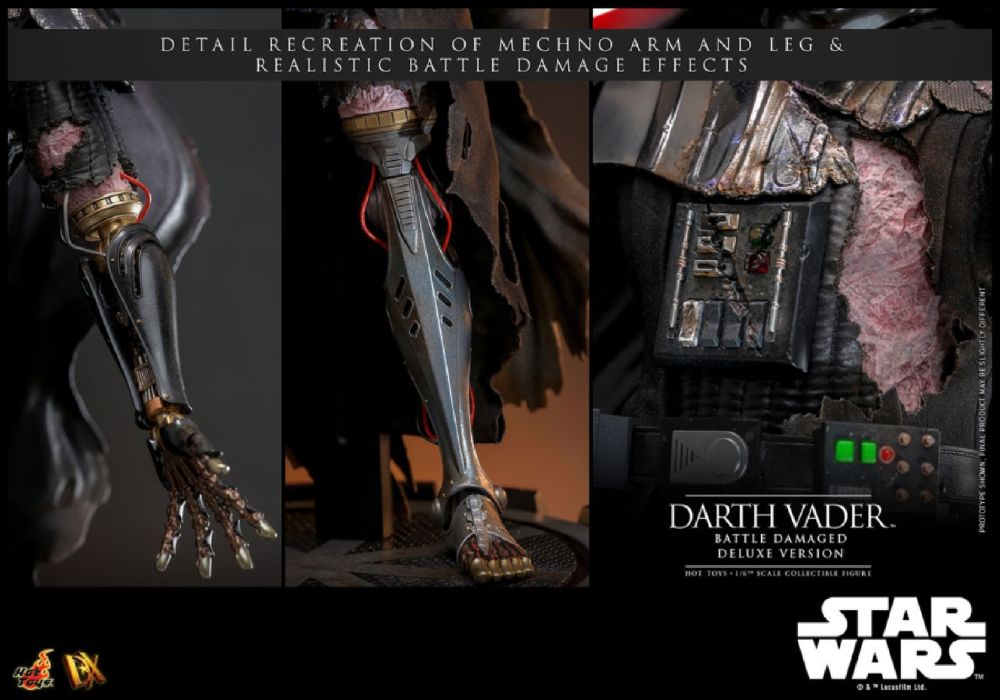 Star Wars - Darth Vader (Battle Damaged) Deluxe 1:6 Figure