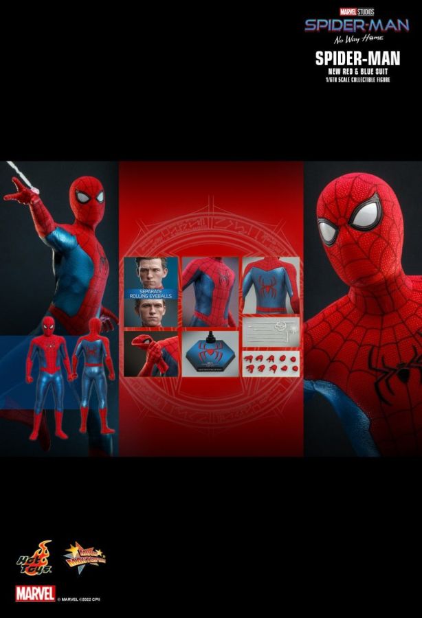 Spider-Man: No Way Home - Spider-Man (New Red & Blue Suit) 1:6 Scale Collectable Action Figure