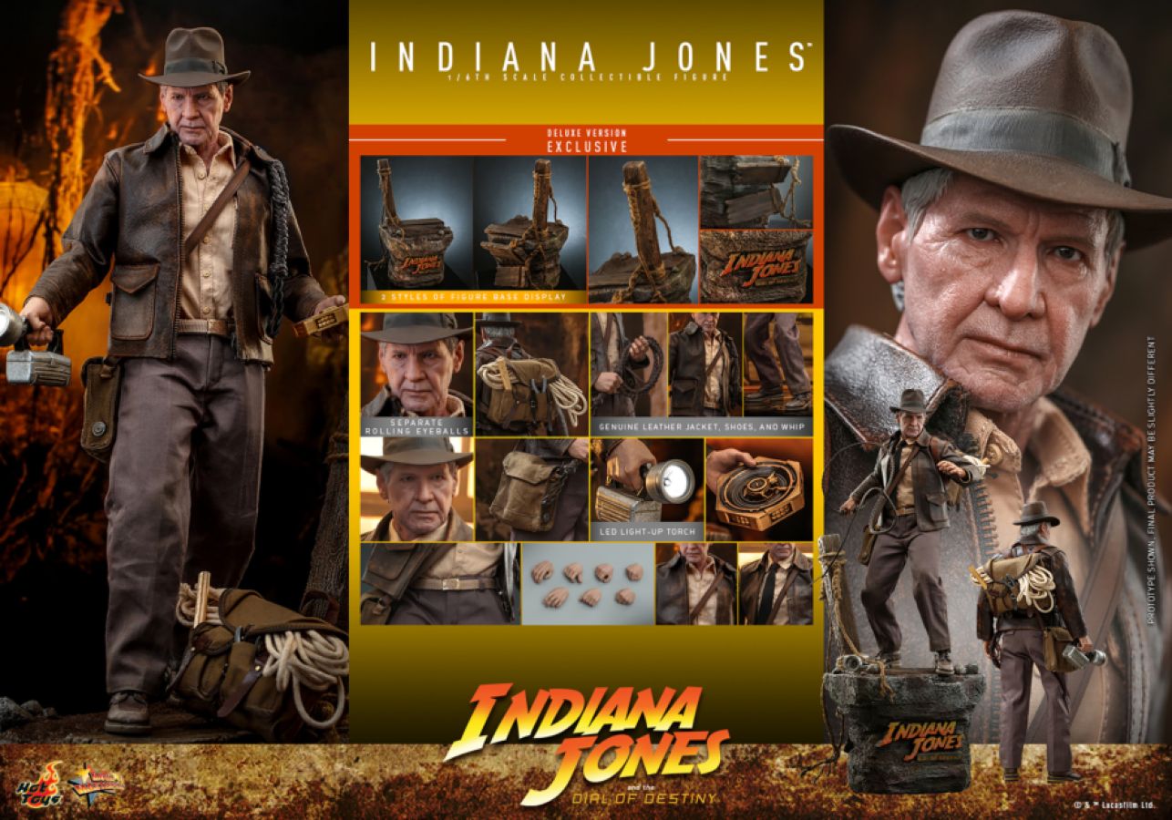 **Pre-order** Indiana Jones and the Dial of Destiny (2023) - Indiana Jones Deluxe 1:6 Scale Action Figure