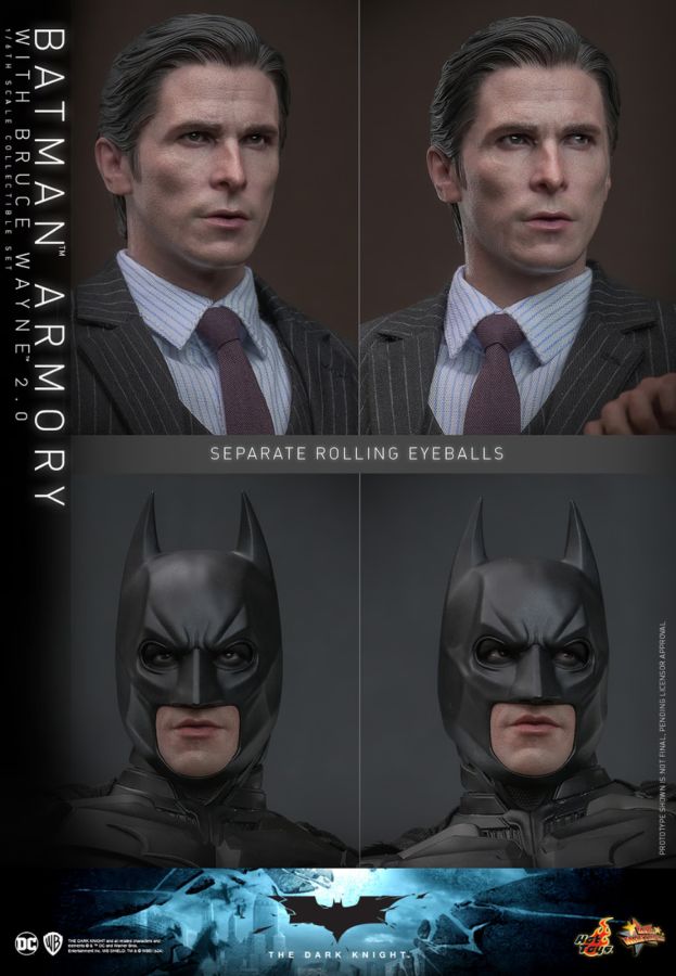 The Dark Knight - Batman Armory with Bruce Wayne (2.0) 1:6 Scale Collectible Figure Set