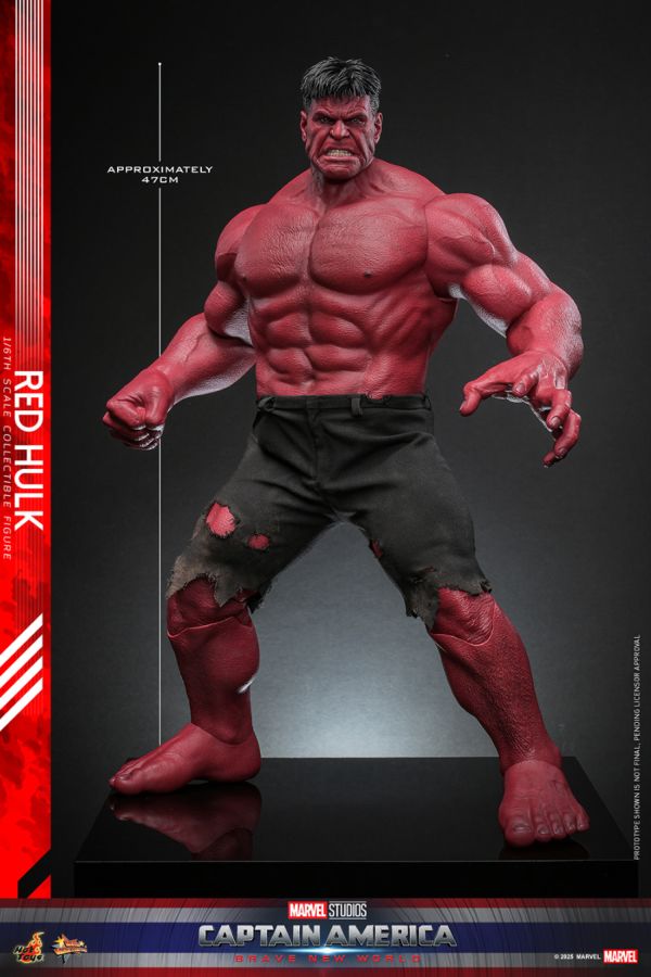 Captain America: Brave New World - Red Hulk 1:6 Scale Collectable Action Figure **Pre-Order**