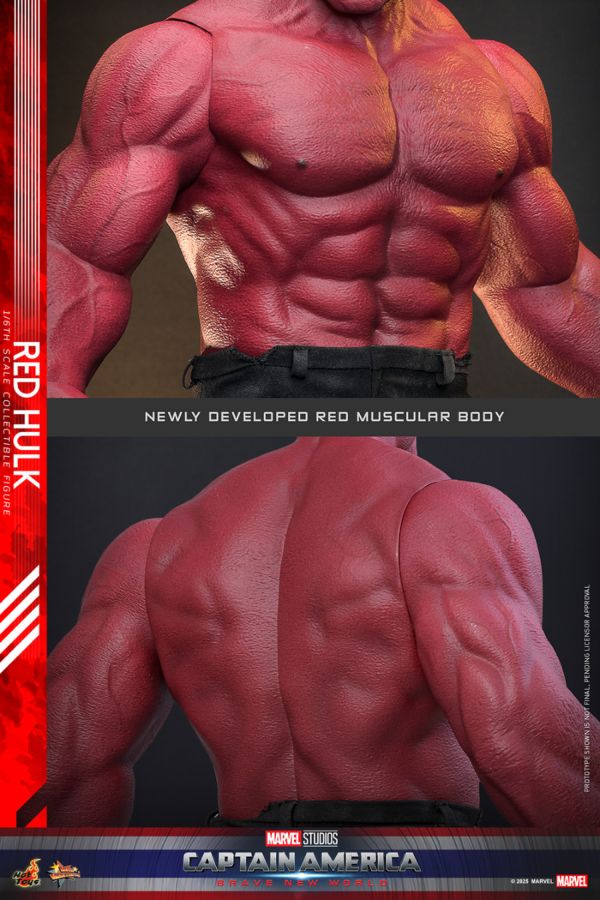 Captain America: Brave New World - Red Hulk 1:6 Scale Collectable Action Figure **Pre-Order**