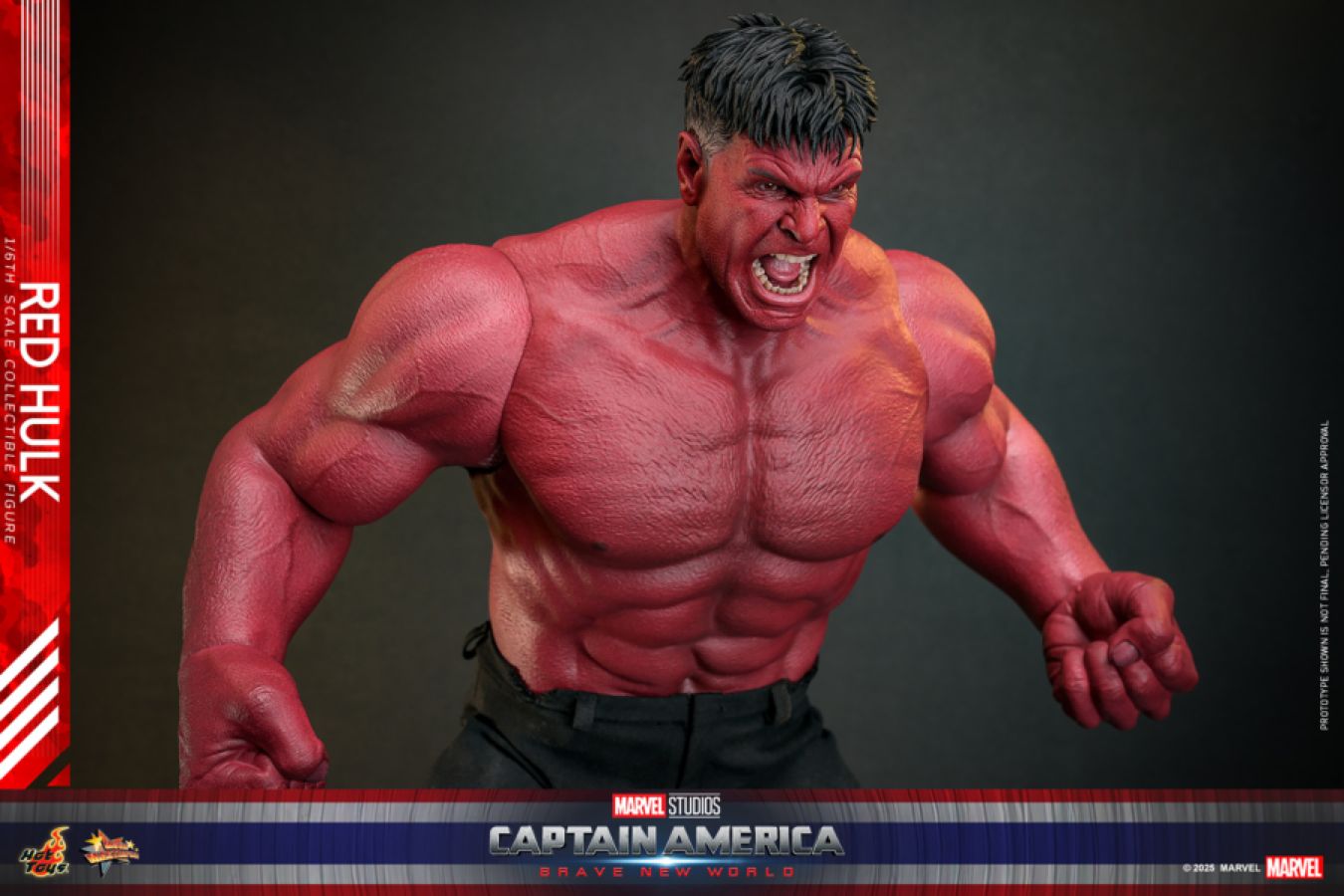 Captain America: Brave New World - Red Hulk 1:6 Scale Collectable Action Figure **Pre-Order**