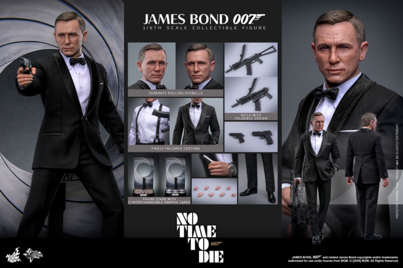 **Pre-order** James Bond: No Time To Die - James Bond (Daniel Craig) 1:6 Scale Collectable Action Figure