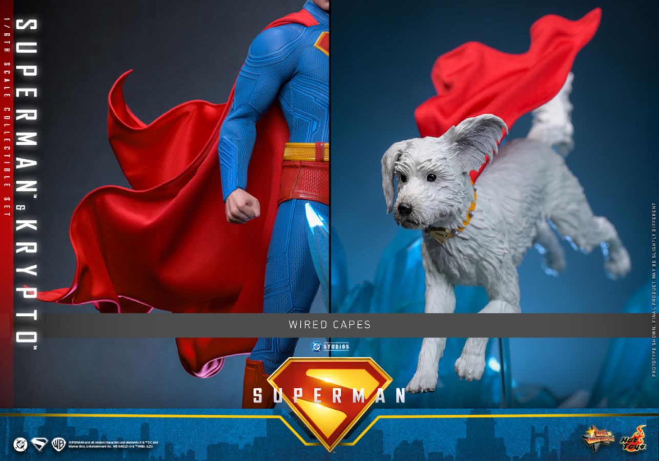 Superman (2025) - Superman & Krypto 1:6 Scale Collectable Action Figure Set **Pre-order**