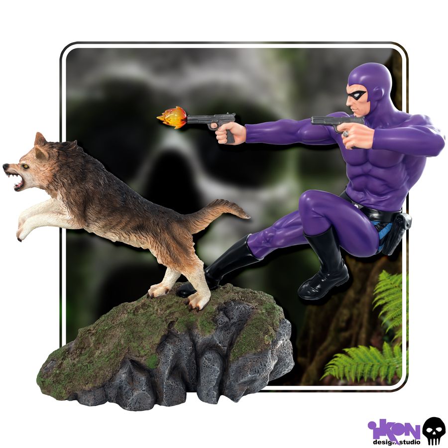 The Phantom - Phantom and Devil Purple Suit Statue