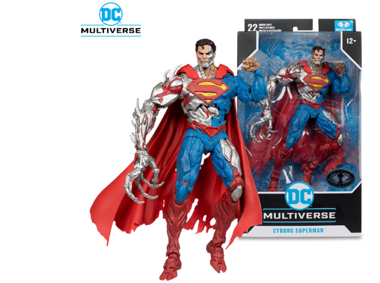 DC Multiverse New 52 Cyborg Superman 7 Inch Figure PLATINUM