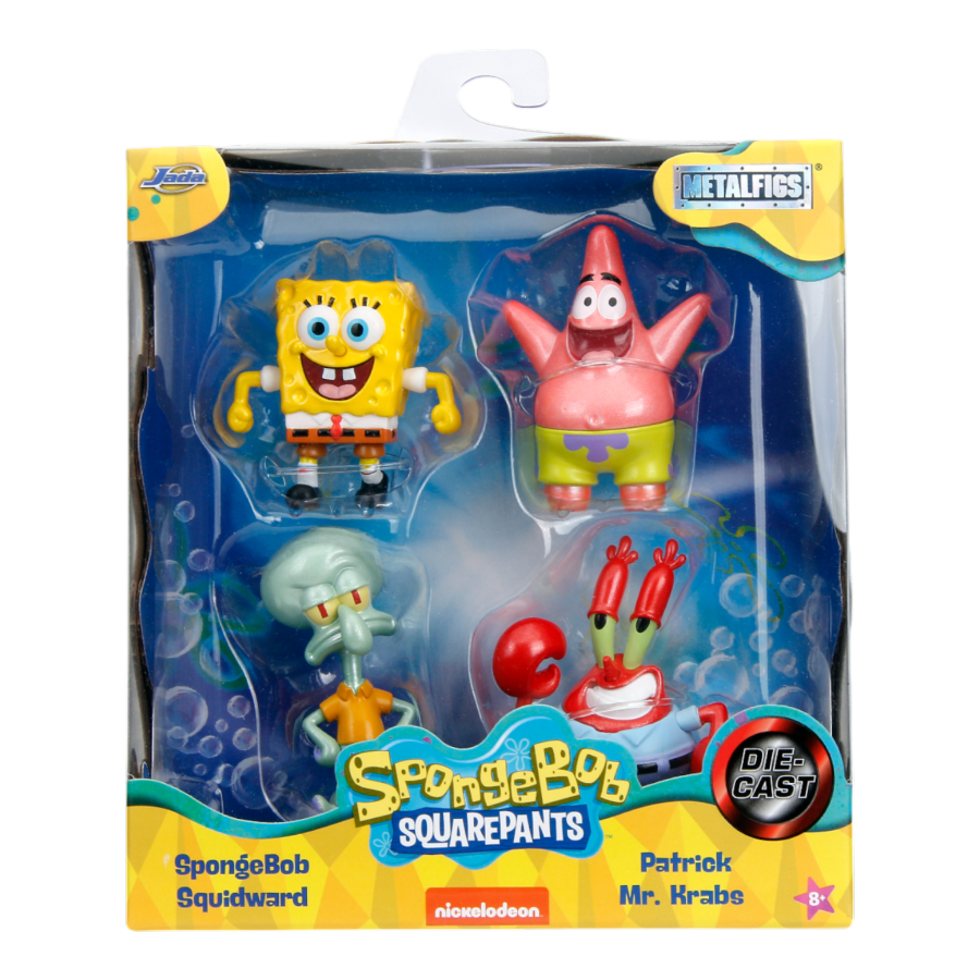 Spongebob Squarepants - 2.5" MetalFig 4-Pack