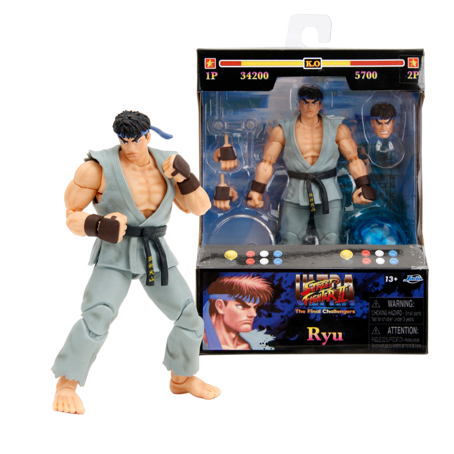 Street Fighter - Ryu (Player 2) 6" Action Figure