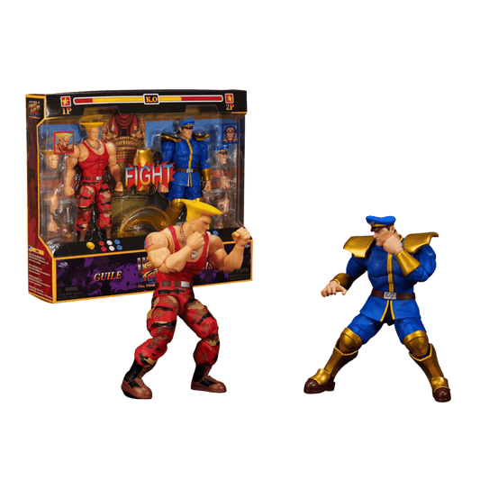 Street Fighter II – 1:12 Guile vs. M. Bison Action Figure 2-Pack