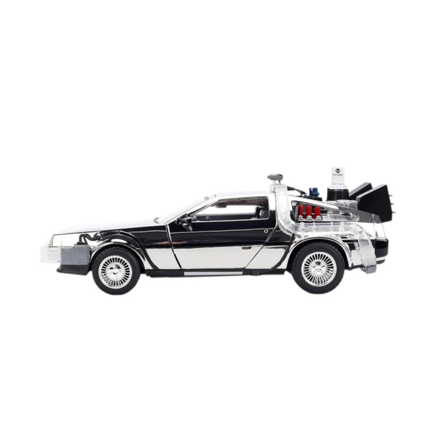 Back to the Future - Delorean (Chrome) 1:24 Scale Diecast Vehicle