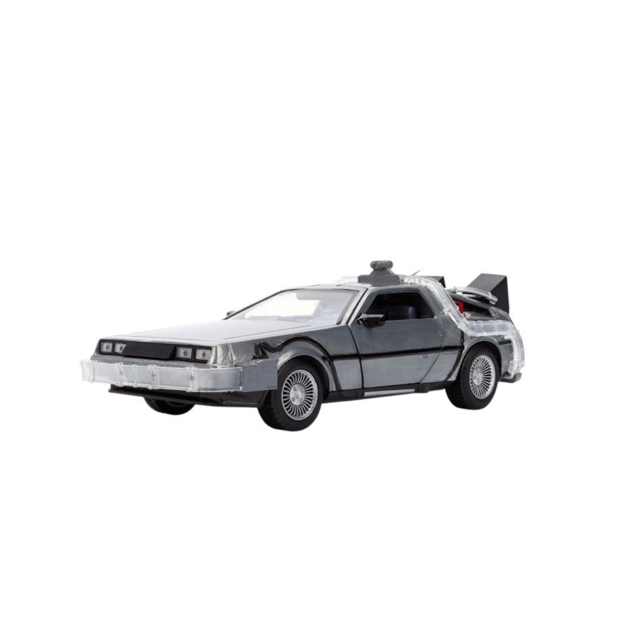 Back to the Future - Delorean 1:24 Scale Vehicle with Truck Box (SDCC Exclusive)