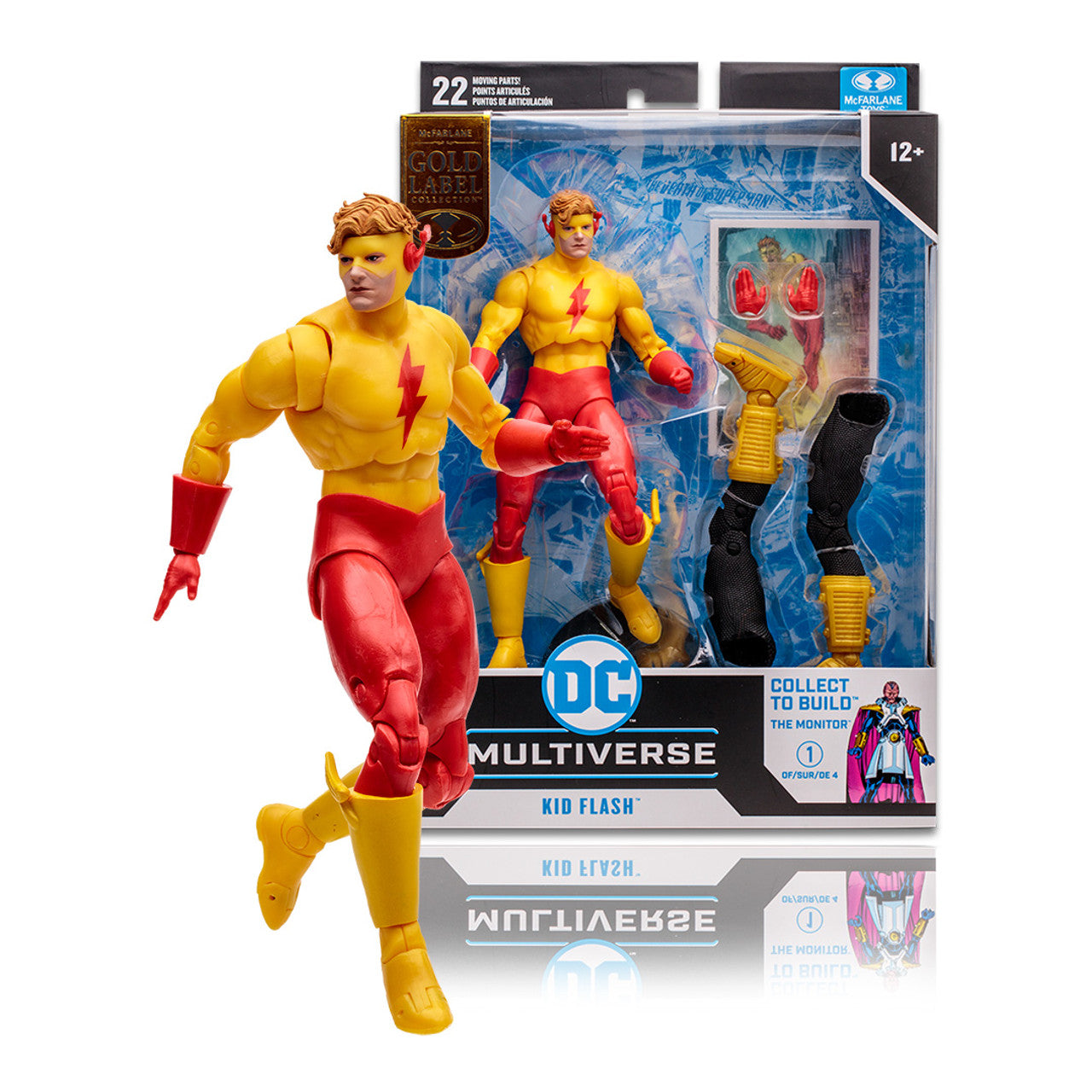 Kid Flash (Crisis on Infinite Earths) Gold Label 7" Build-A-Figure