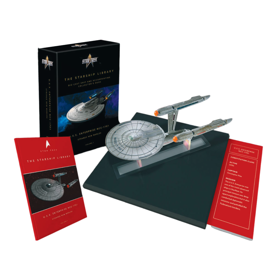 Star Trek: Strange New Worlds - U.S.S. Enterprise NCC-1701 Diecast Ship & Book