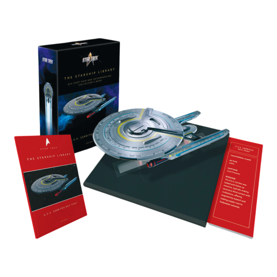 Star Trek: Lower Decks - U.S.S. Cerritos NCC-75667 Diecast Ship & Book