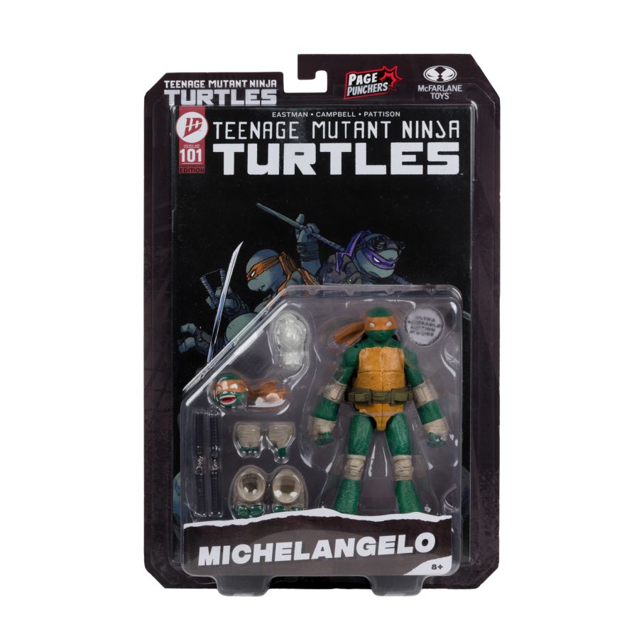 Teenage Mutant Ninja Turtles - Michelangelo (IDW) Page Punchers 5" Scale Action Figure with Comic Book