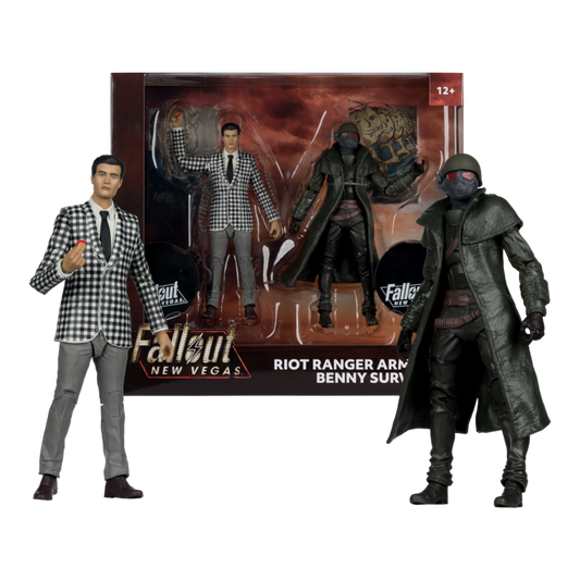 Fallout: New Vegas - Riot Ranger Armor & Benny Survivor 7" Action Figure 2-Pack